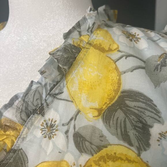NWT Ann Taylor Factory Woman’s Lemon Sleeveless Ruffled Pullover Top- Size S - Picture 9 of 12